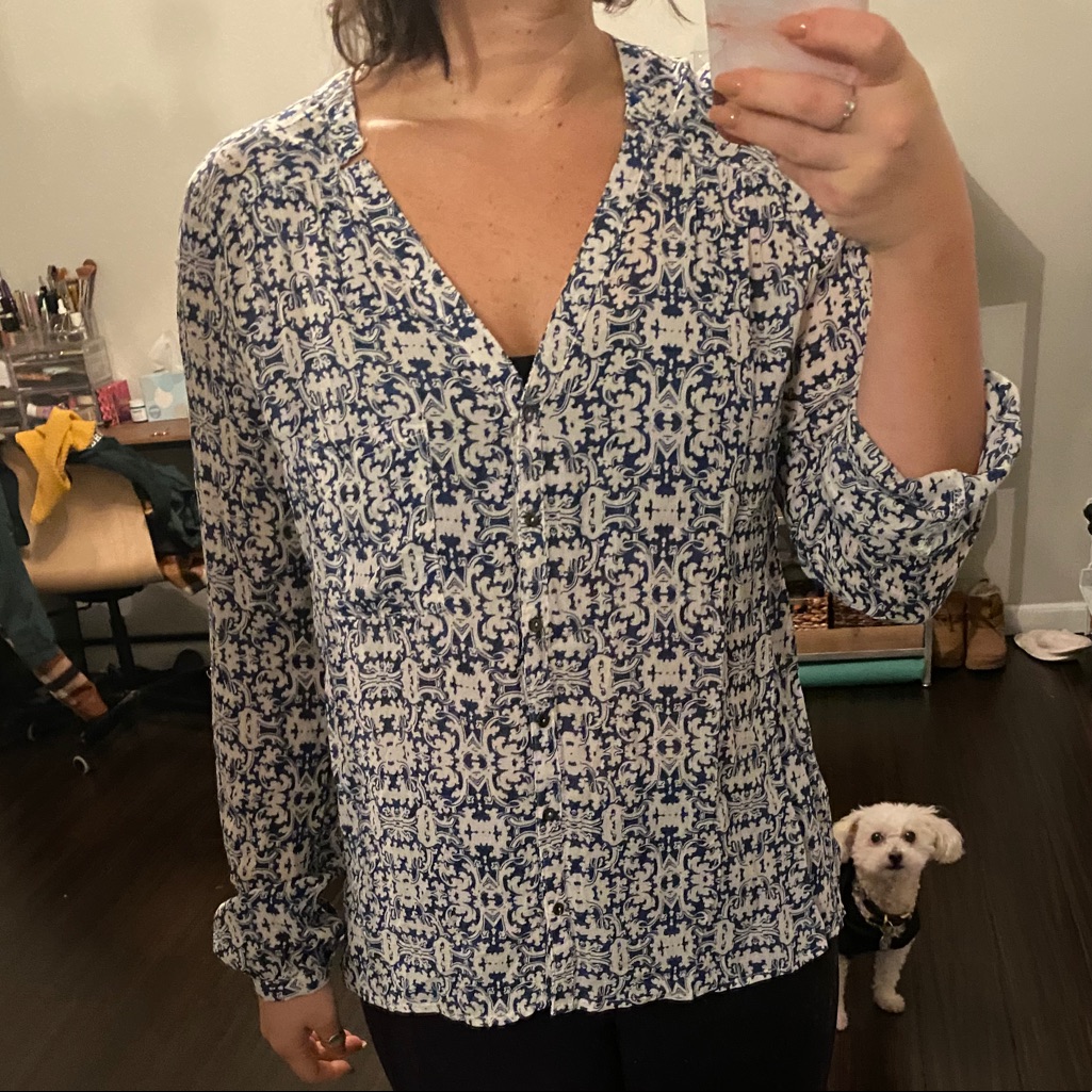 Patterned Top. Never Worn!